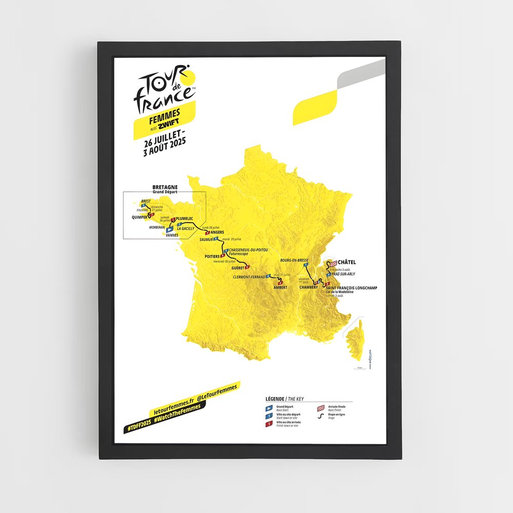 Poster La Route des Femmes – affiche Cyclisme (vue 2)